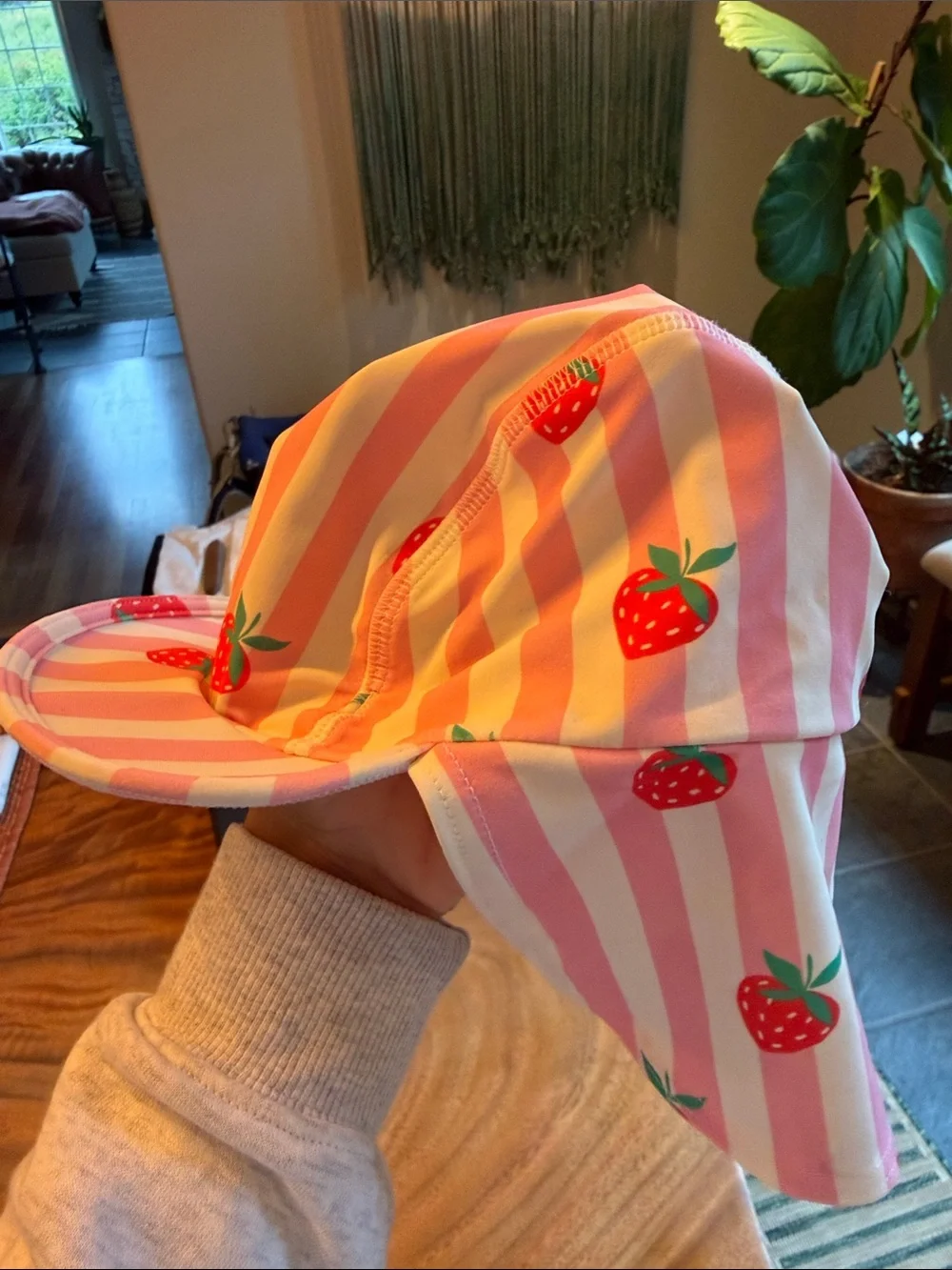 Mini Boden Baby Boden Strawberry Hat Sun Hat Visor